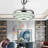 Hawkin 42" Bluetooth Ceiling Fan with Dimmable LED Lights and Music Player