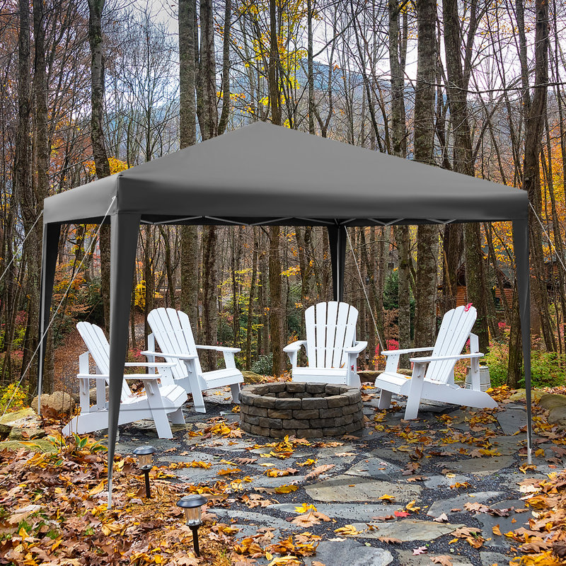 Pergola en bois massif l 10 pi x x P 10 pi pi, gris