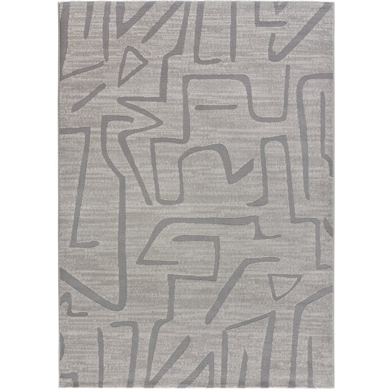 Stembert Geometric Machine Woven / Power Loomed Area Rug, Rectangle 160 x 230cm