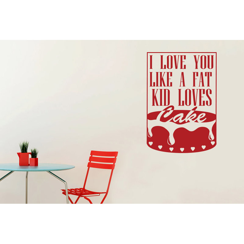 Non-Wall Damaging Wall Decal, Medium, Dark Red