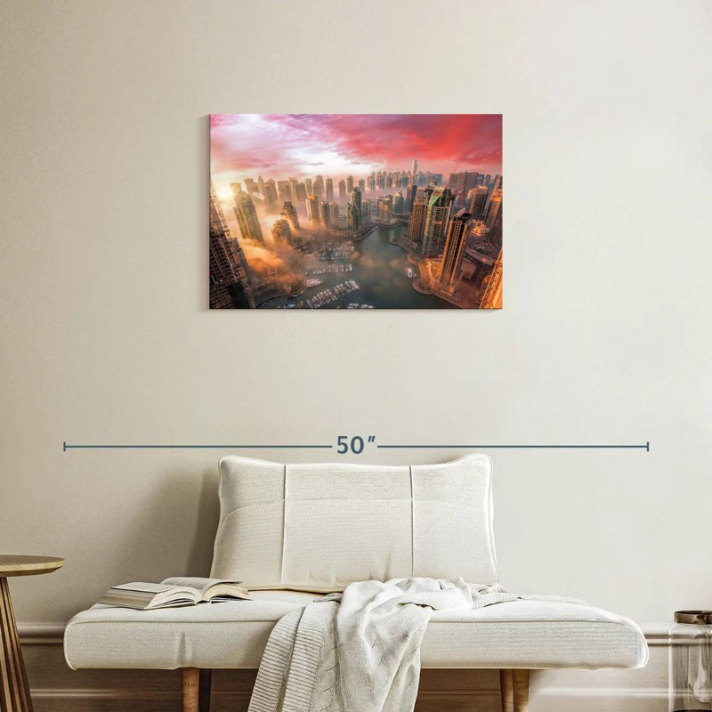 Ravi Dubai Sunset, 20" H x 30" W