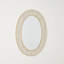 Oval Faux Shagreen Mirror-Gold/Cream-164309168