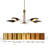  Lakendria 5 - Light Dimmable Wagon Wheel Shaded Chandelier