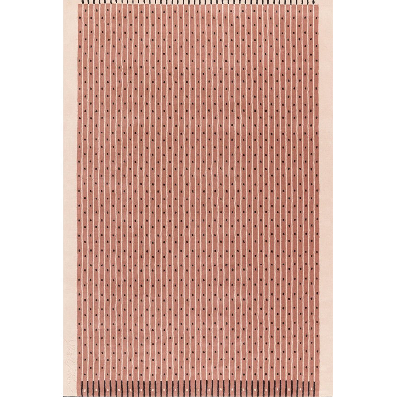 Exclamation Hand Woven Wool Striped Area Rug, Rectangle 8'2" x 11'5"