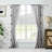 Greenland Fashion Homes Monterrey Gray Window Panel Pair 84”-1604172768