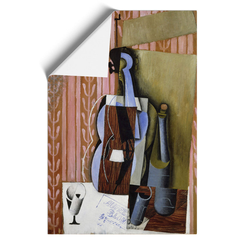 Violin Still Life Vol.3 by Juan Gris - No Frame Painting, 30cm H x 21cm W x 0.1cm D
