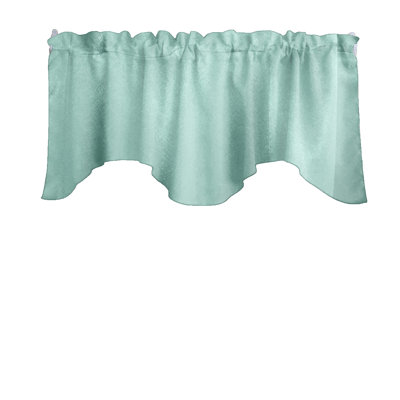 Solid Colour Scalloped Window Valance