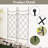 115cm H x 38cm W Metal Lattice Panel Trellis