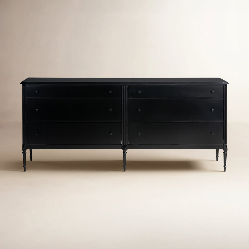Lendon 6 Drawer Dresser-Black