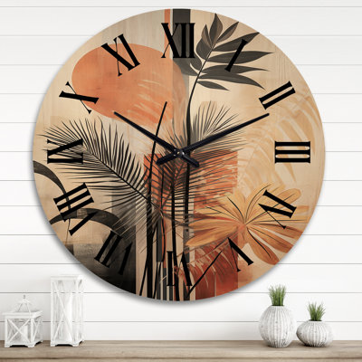 Horloge murale en bois massif Niam