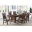 Chaise avec accoudoirs Ealy en chêne foncé
