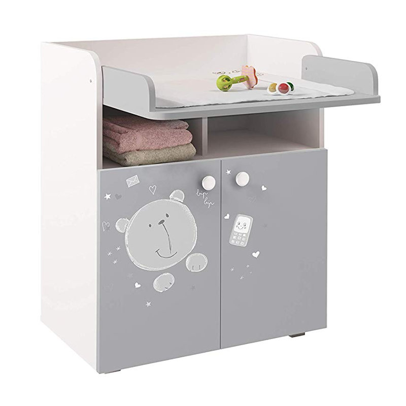 Aarav Changing Unit, White/Grey