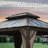 Outdoor Galvanized Steel Patio Gazebo with Double Roof-123281490-123281488