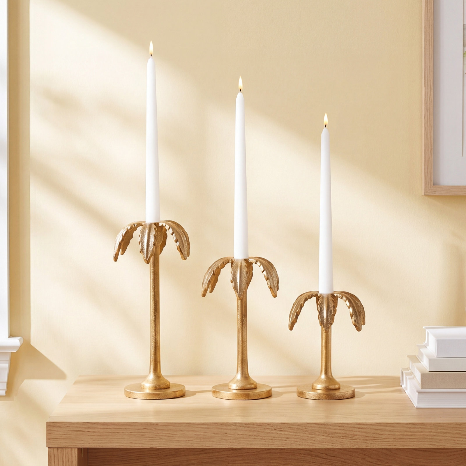 Pippin 3-Piece Aluminum Candlestick Set