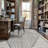 Modern Cream And Black Geometric Area Rug-1086025095