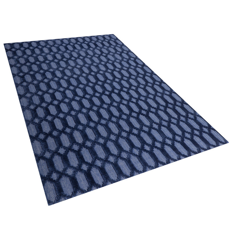 Knopp Geometric Viscose Hand Woven Area Rug, Rectangle 140 x 200cm