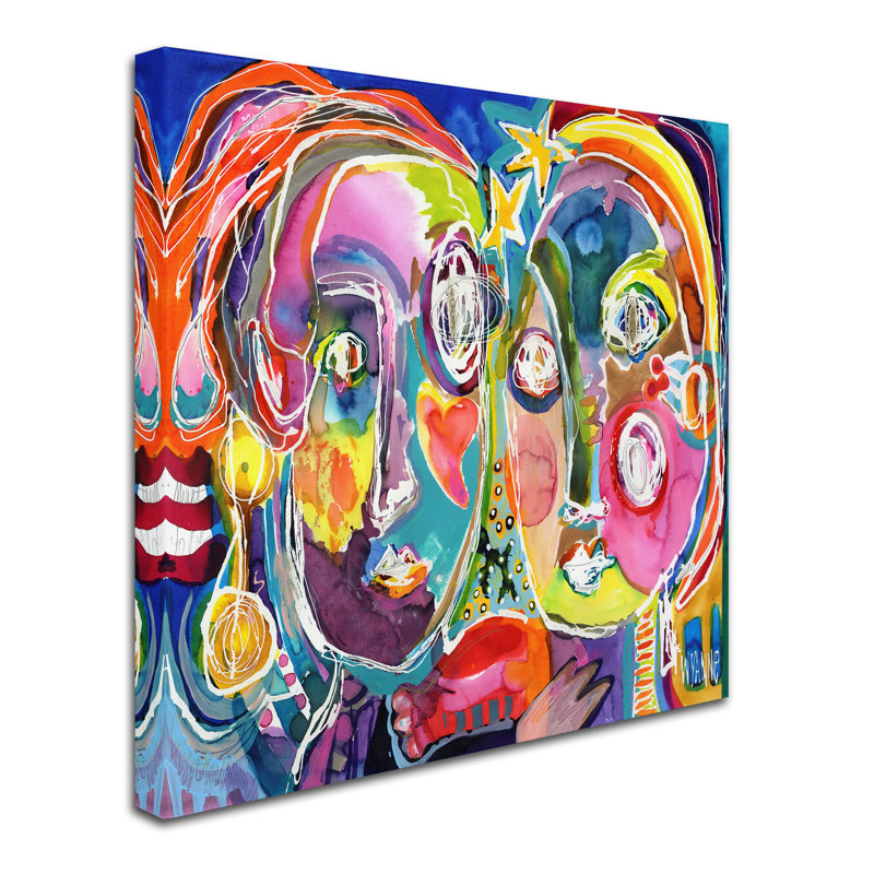 «Meant To Be» par Berkley, reproduction sur toile tendue, H 14 po x l 14 po