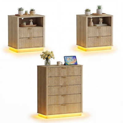 3 Piece Dresser And Nightstand Sets