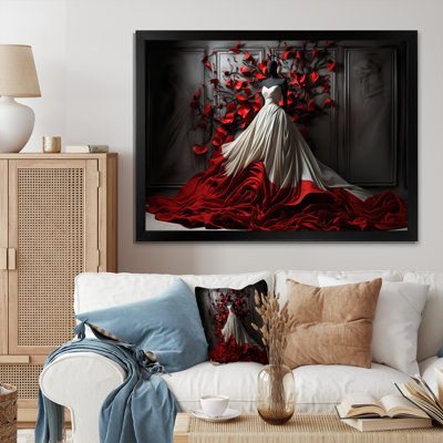 Fashion Red Elegance Unveile IV - impressions encadrées