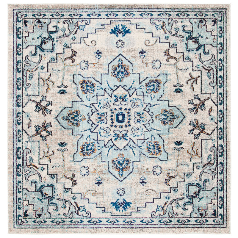 Yedidalga Performance Oriental Rug, Square 5'