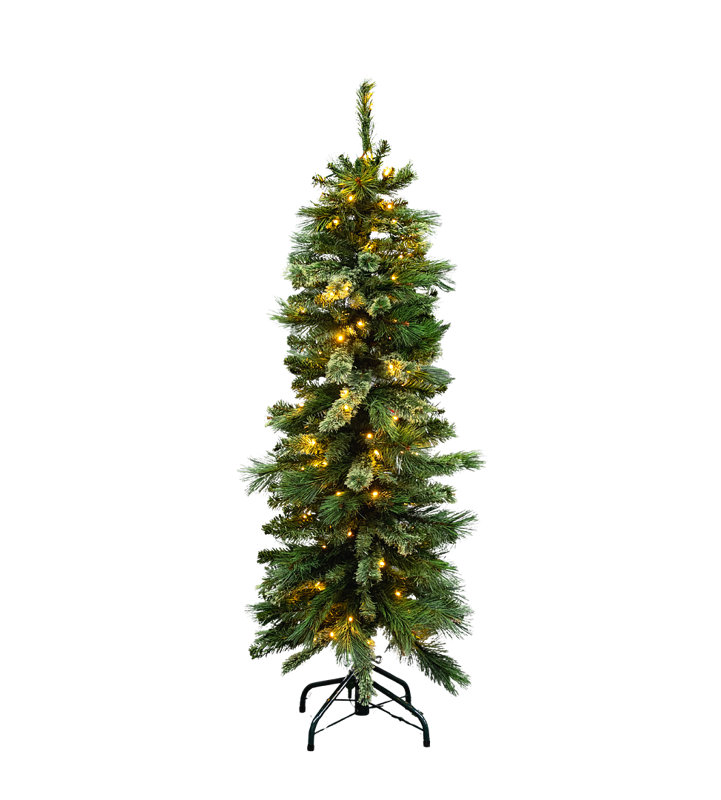 BRAMPTON PINE - Artificial Tree with 8 Function Lights, 8.5 ft