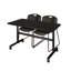 Table de nidification Nickilis, 2 chaises empilables Zeng-32668116-32668108