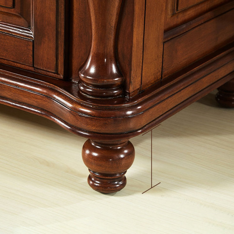 Commode d'appoint en bois d'hévéa style vintage