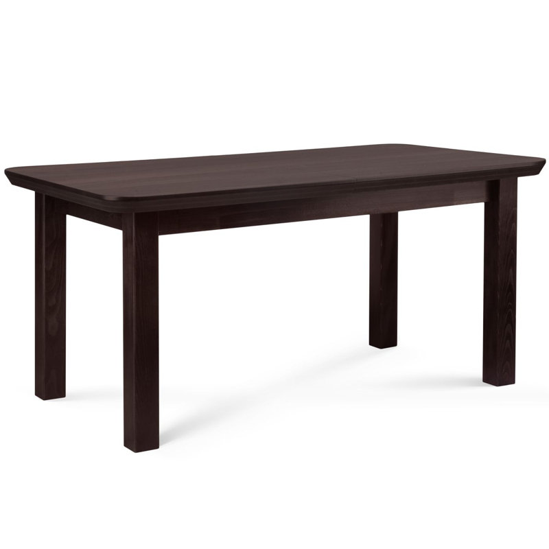 Extendable Metal Base Dining Table, Wenge
