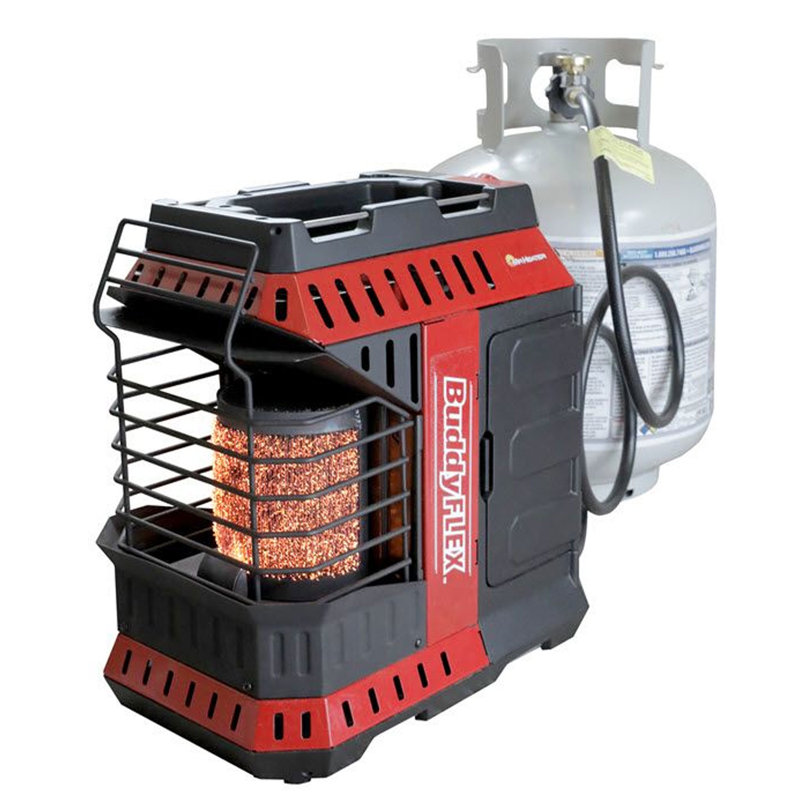 Mr. Heater Red and Black Portable Propane Heater with Safety Features