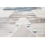 Tapis en viscose bleu, brun, chocolat, gris, ivoire et blanc Keyera-734435575