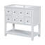 Meuble-lavabo simple 36 po avec plateau en résine Tayshawn-1148092646