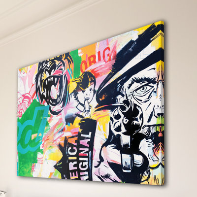 'Americas' Print on Wrapped Canvas