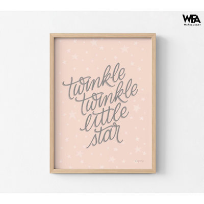 Boho, chambre de bébé, rosé par Becky Thorns, petite étoile scintillante, art mural rose, décoration de chambre d'enfant, décorations de petite étoile scintillante