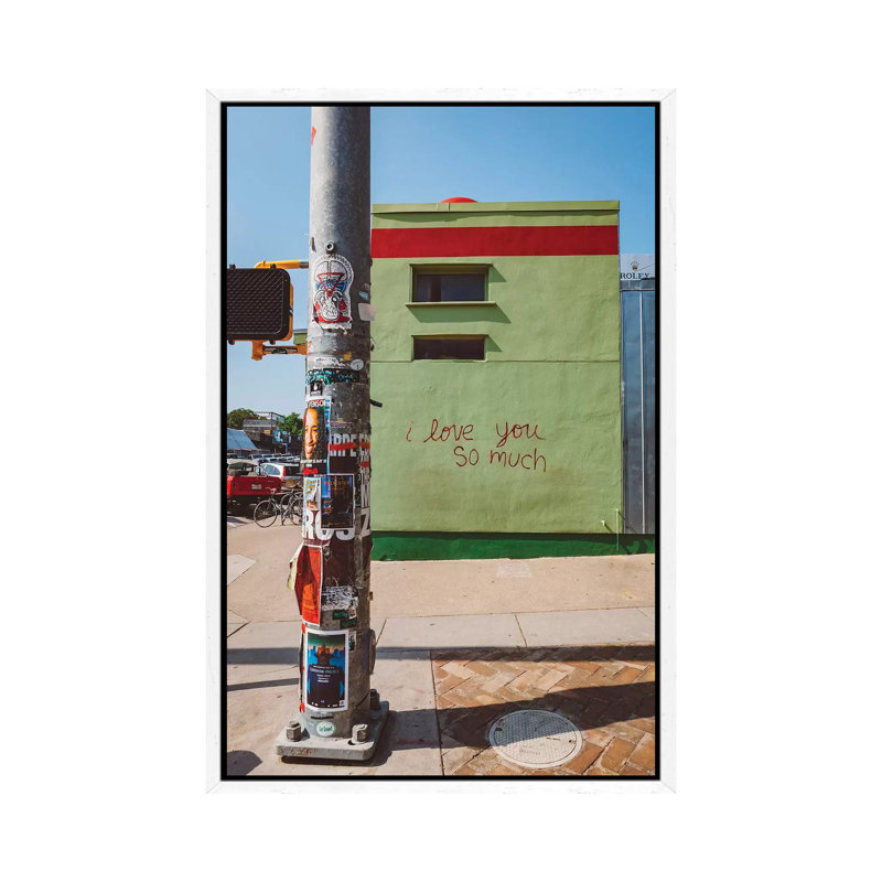 I Love You So Much Austin by Bethany Young - Print on Canvas, White Framed, 152.4cm H x 101.6cm W x 3.81cm D