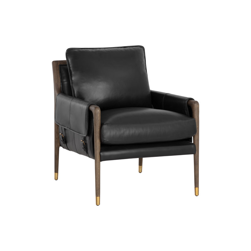 Fauteuil Mauti - brun vieilli, Black