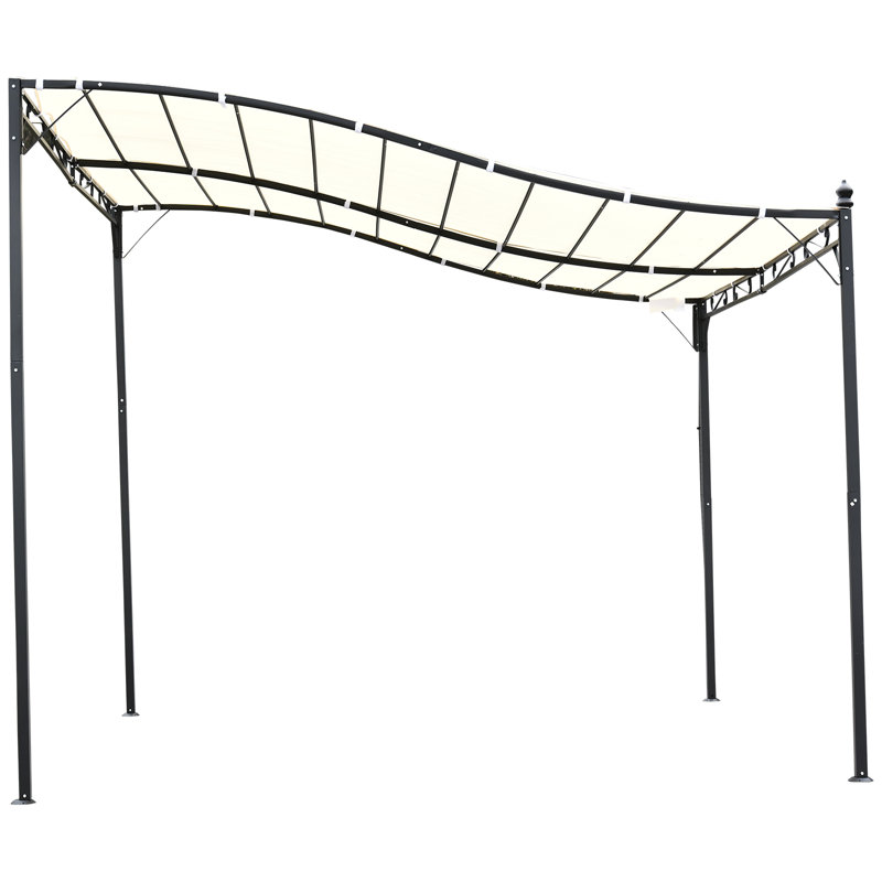 Milanna 2.97m x 2.97m Steel Pop-Up Gazebo, Cream