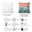 Homme debout dans un étang de pêche - Coussin décoratif imprimé nautique et côtier-2050051080