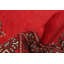 Tapis rouge foncé Maleaha Peshawar Bokhara 3 pi 1 po x 5 pi 2 po
