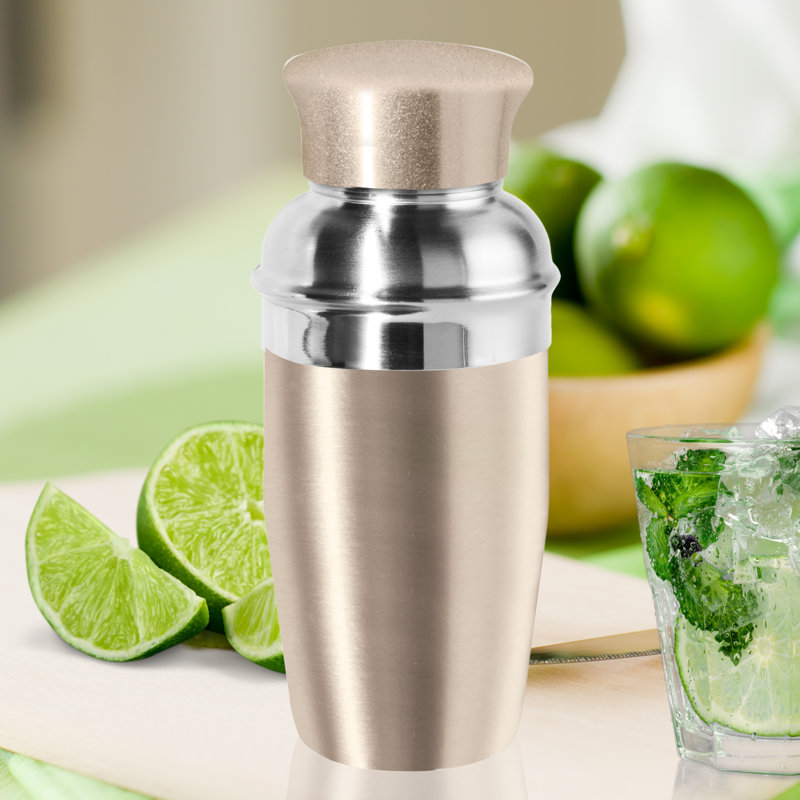 Mini-shaker à cocktail en acier inoxydable 10 oz Oggi Barware, Or