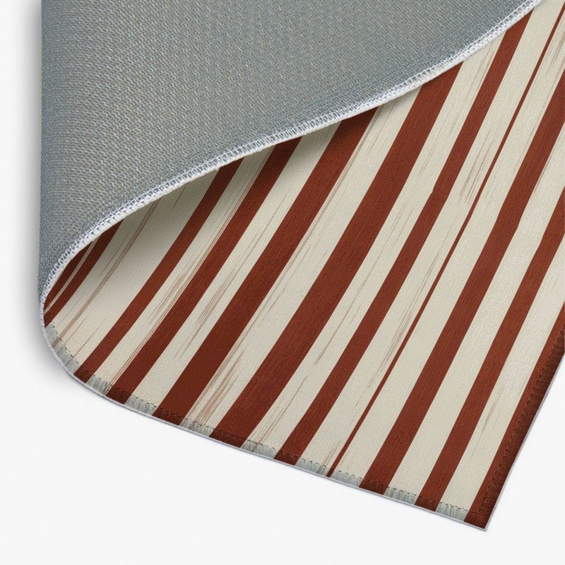 Tapis intérieur / extérieur beige HorizontalStripes, Rectangulaire 2 pi x 3 pi
