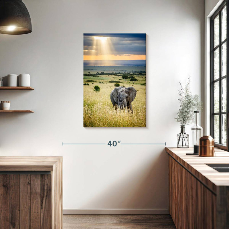 Brampt Savanna Elephant, 36" H x 24" W