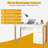 Modern Computer Desk Workstation Desk Home Office w/ Storage Cabinet-1820126023
