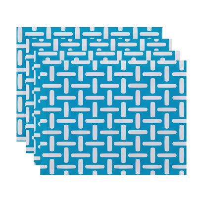 Kuse Polyester Geometric Rectangle Placemat