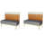 Orange / gris clair