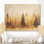 «Warm Earth Woodland Mist II», art mural brun