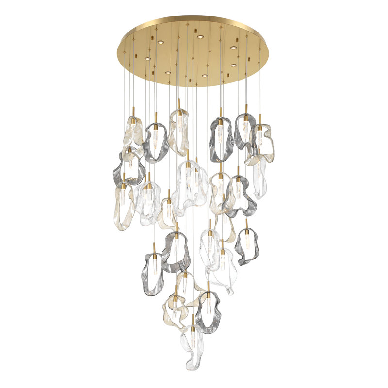 Lustre mixte 39 "Norah 26L, Doré