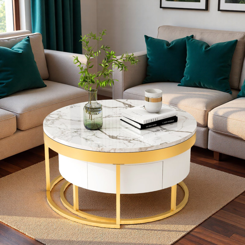 Table basse gigogne moderne avec tiroirs Modern