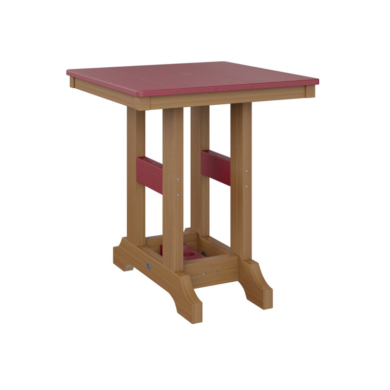 Garden Classic Outdoor Square Dining Table, Kiwi Green, Seafoam