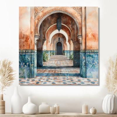 Arches de Marrakech - art mural en métal marocain, impression d'inspiration mondiale