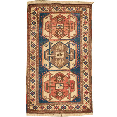 Hand-Knotted High-Quality Ivory Area Rug